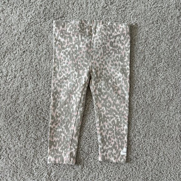 Nike Toddler Girls 2‎ Piece Set Cheetah Leggings Pink Sweatshirt 24m - Picture 6 of 7